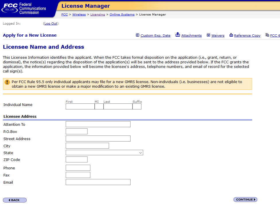 Getting Your GMRS License Texas GMRS Network