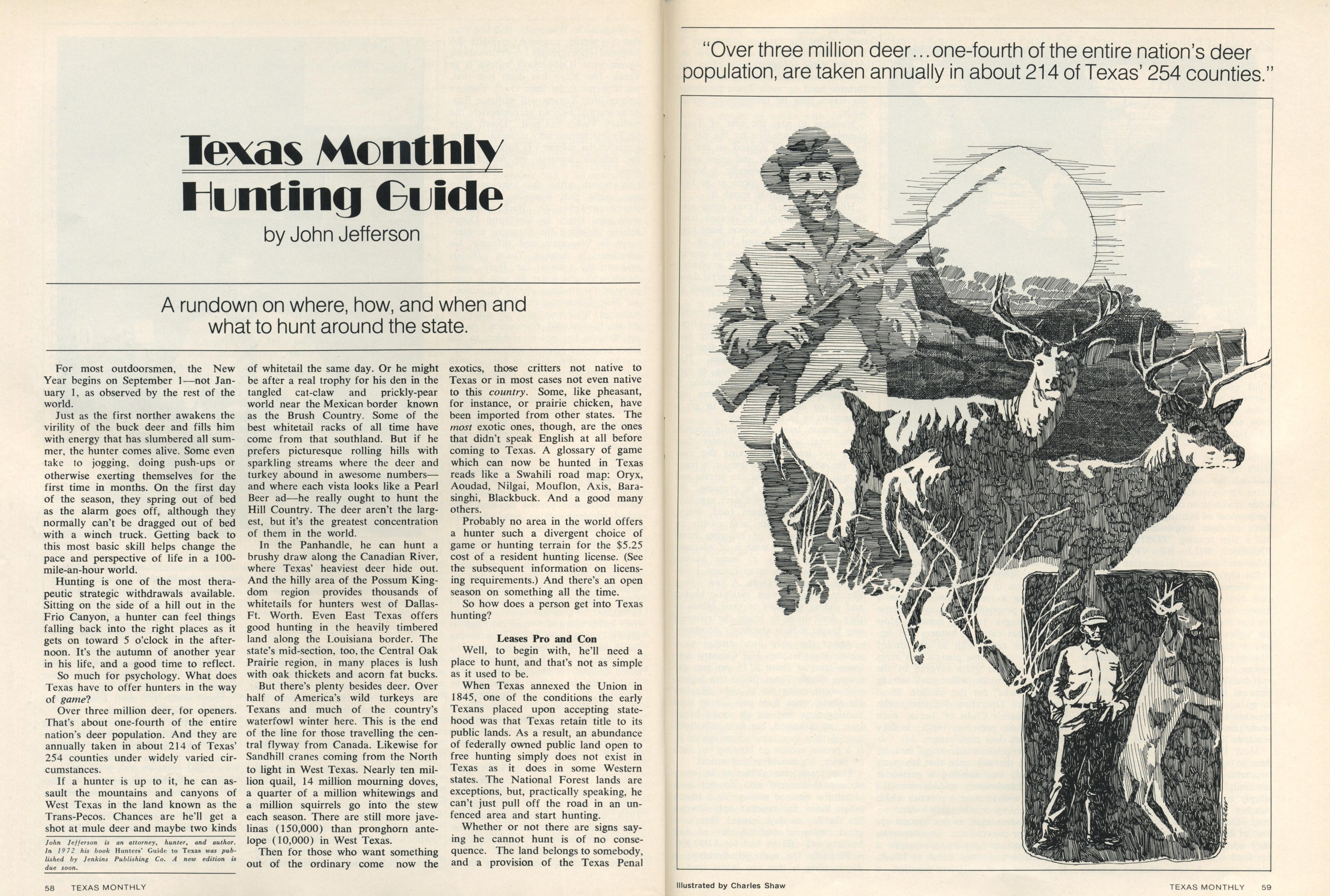 Texas Monthly Hunting Guide Texas Monthly