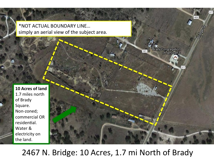 REDUCED! 10 Acres just outside Brady city limits! Brady Texas Real
