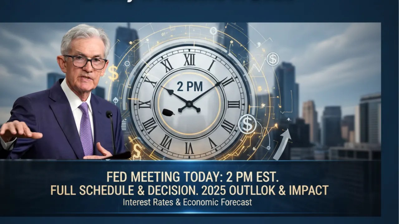 What Time Is the Fed Meeting Today? Full Schedule, Expected Decision