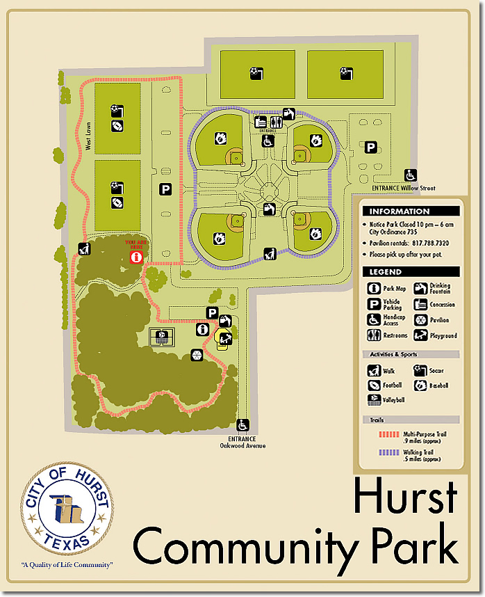 Texas Soccer Fields Hurst Community Park () , Hurst TX Field Details