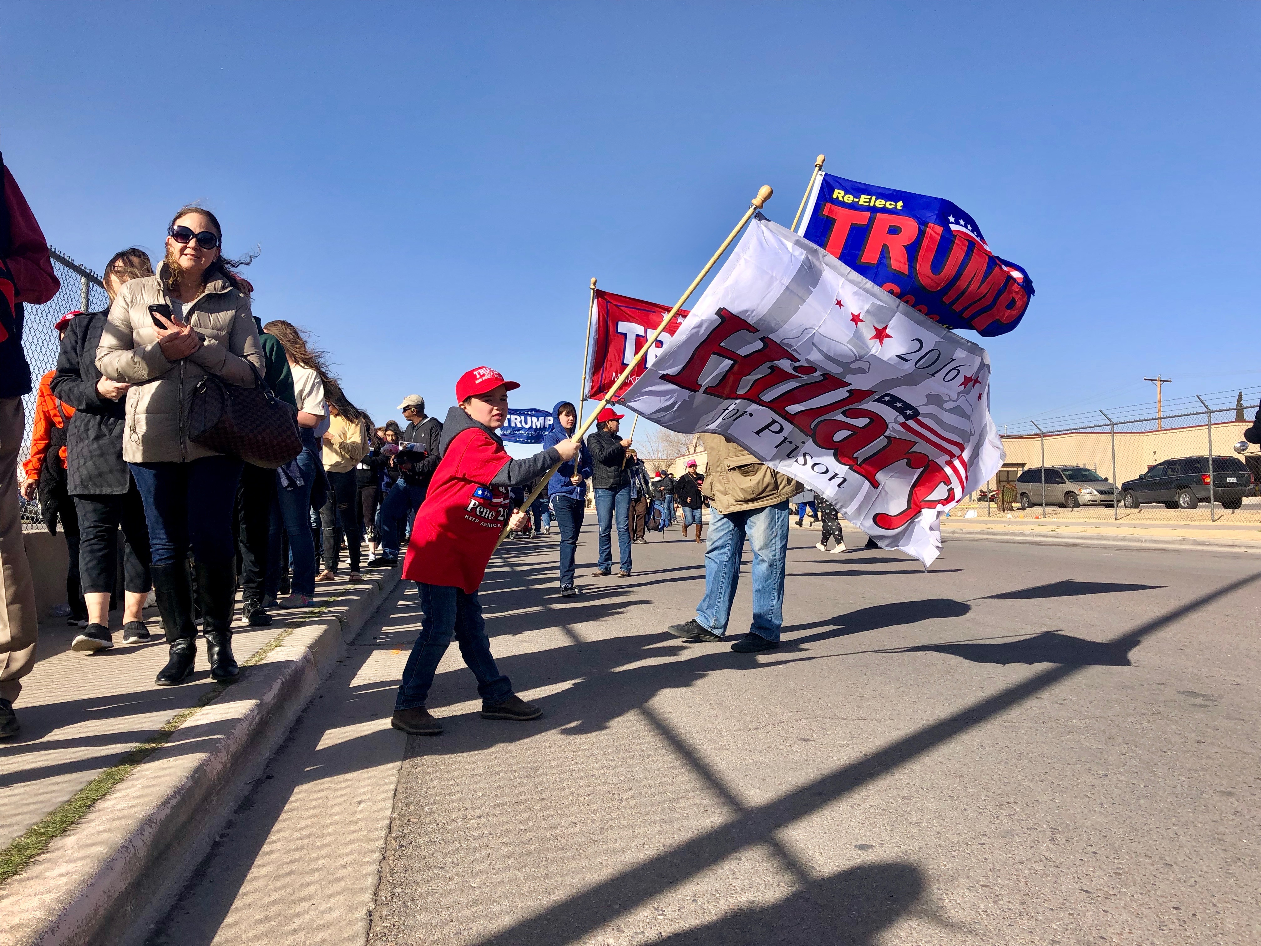 President Trump Holds A Campaign Rally In El Paso And Border