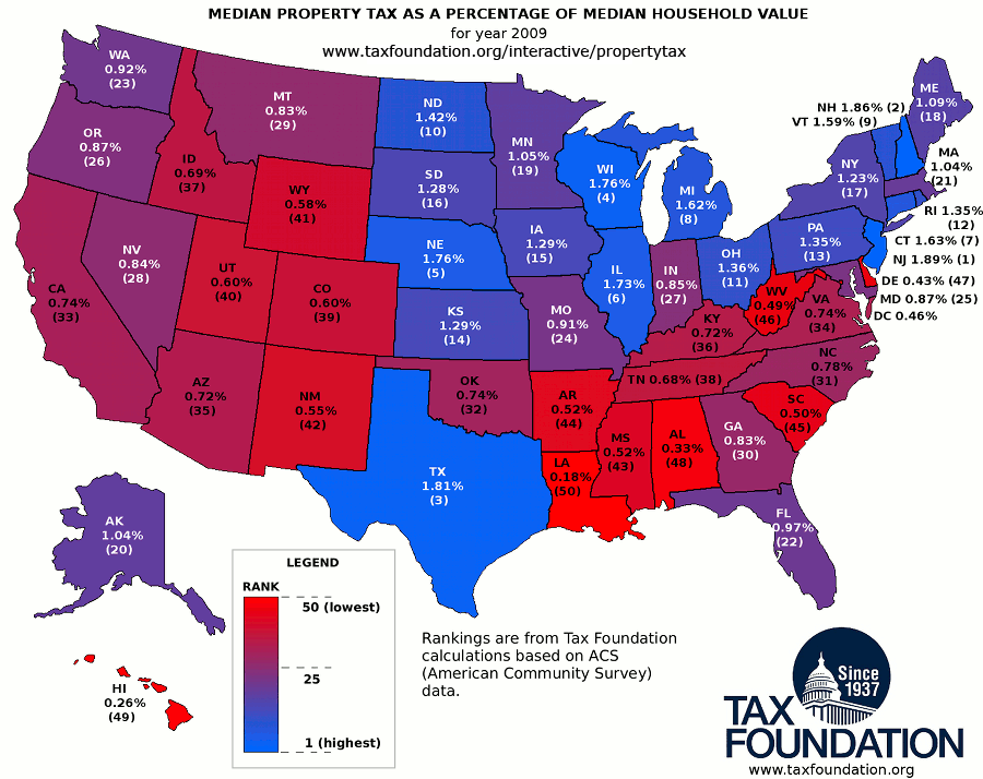 Maps and Stats Texas Is Overwhelmed by Taxes