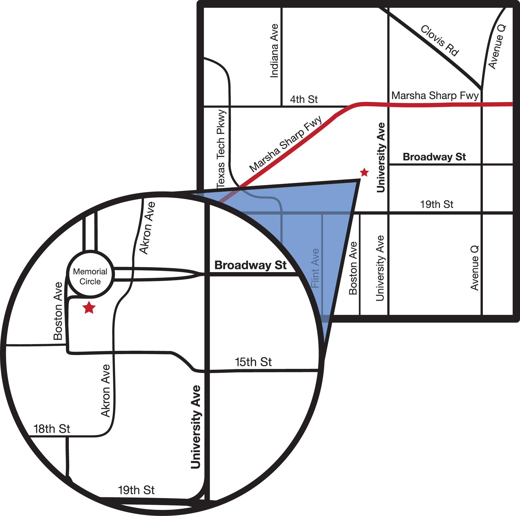 Texas Tech Building Map