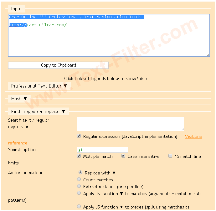 Free Online Text Manipulation Tools, Text Tools, Text Editor, Text Utilities, Text Utility.