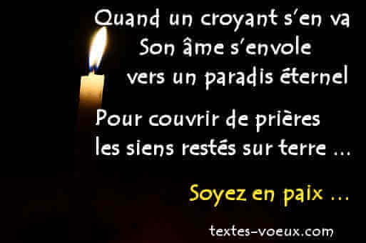 Formules condoléances religieuses Textes décès chrétien juif musulman
