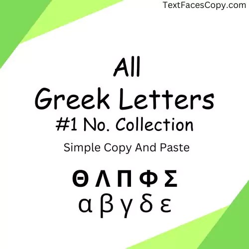 Greek Letters Copy And Paste