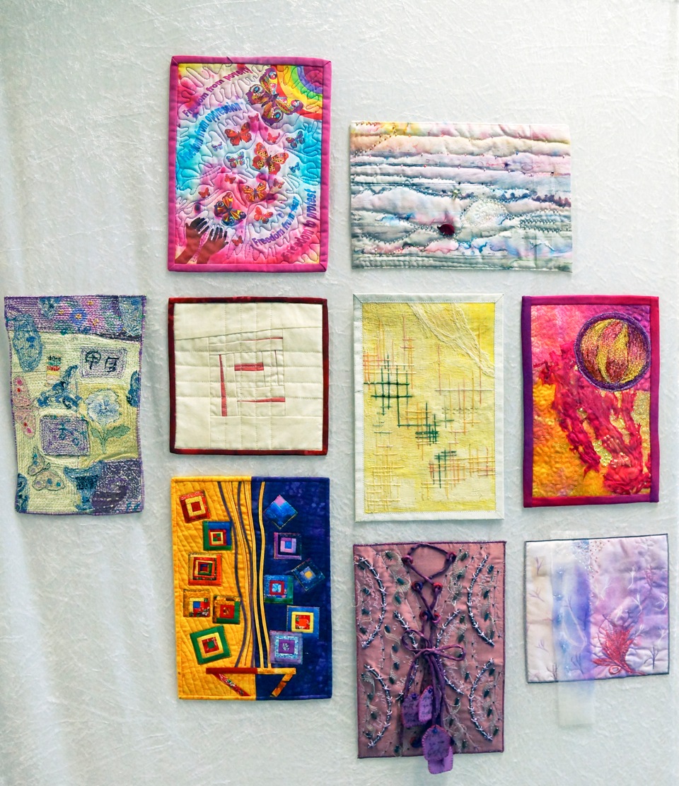 Displaying and hanging textile art