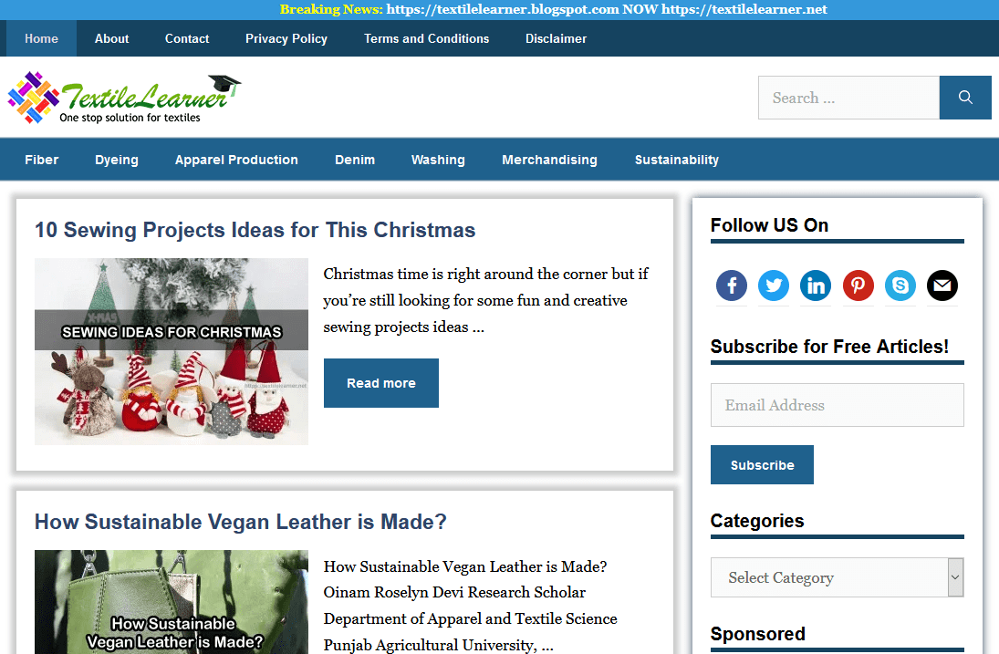 Top 10 Textile and Apparel Blogs in the World Textile Blog