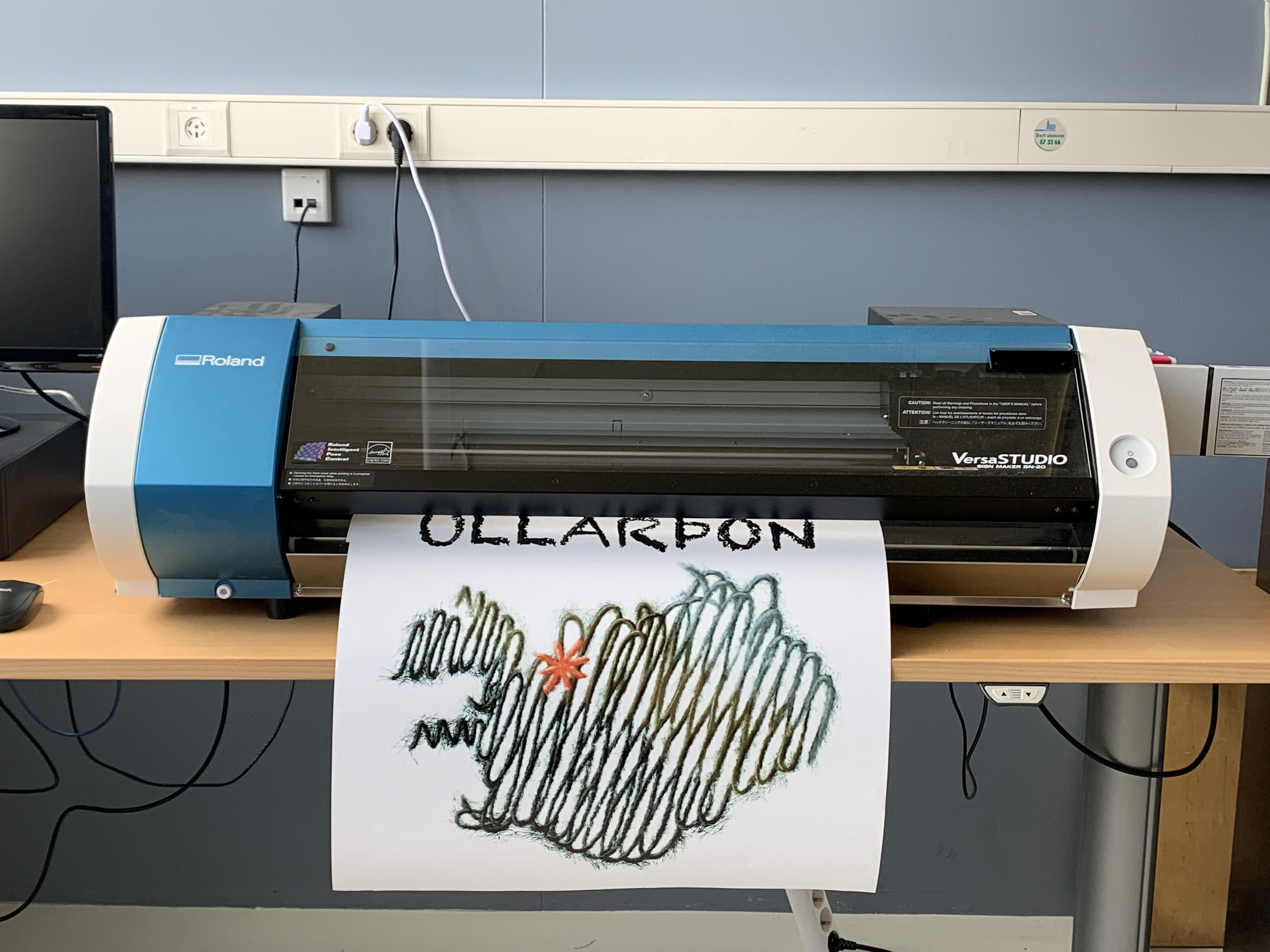 Vinyl printer Icelandic Textile Center