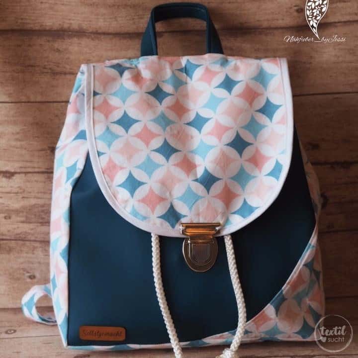 Schnittmuster Rucksack Easy Day Bag inkl. Nähanleitung textilsucht