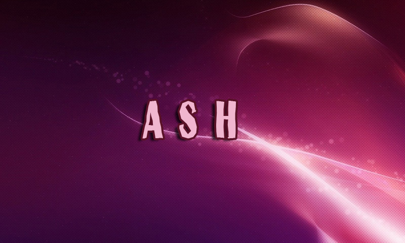 Pictures with names Ash.