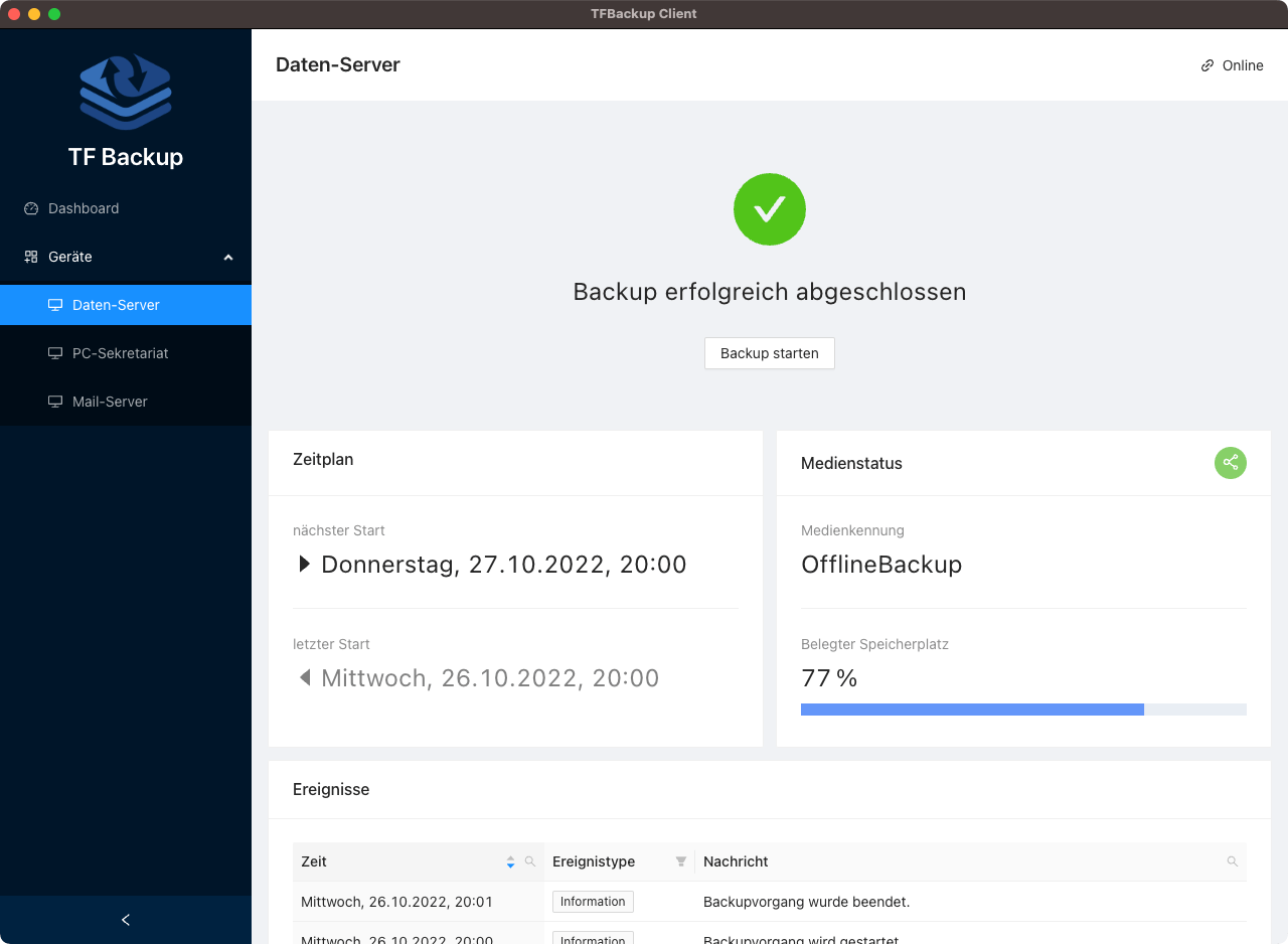 Offline Backup T&F Computer & Networksystems