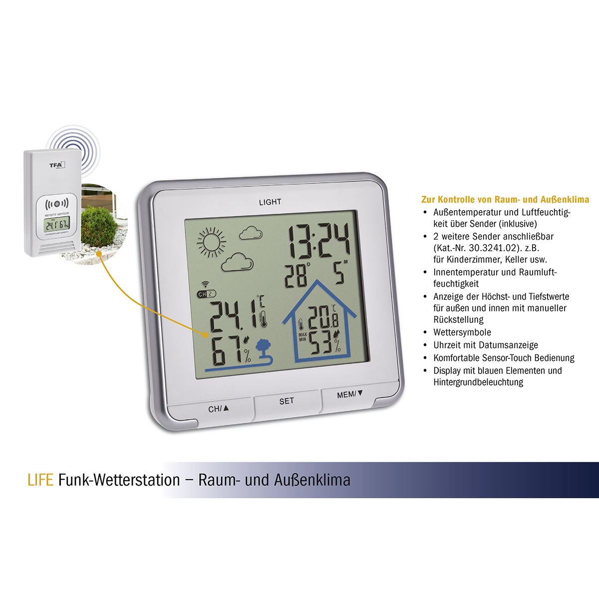 Funk-Wetterstation LIFE | TFA Dostmann