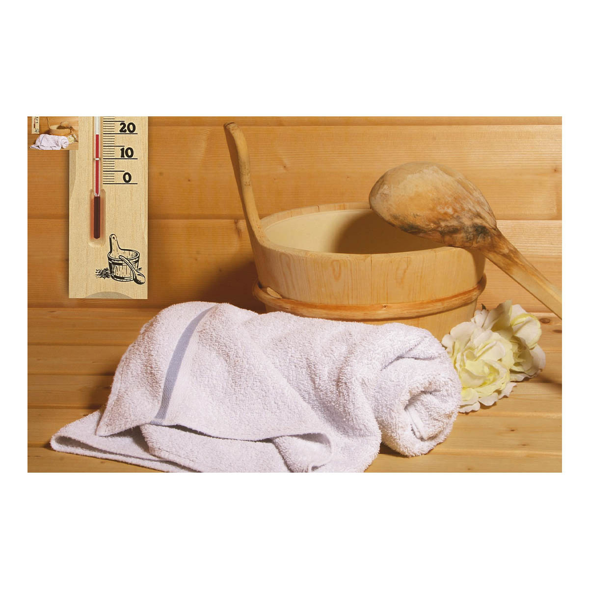 Analogue Sauna Thermometer Made of Pine | TFA Dostmann