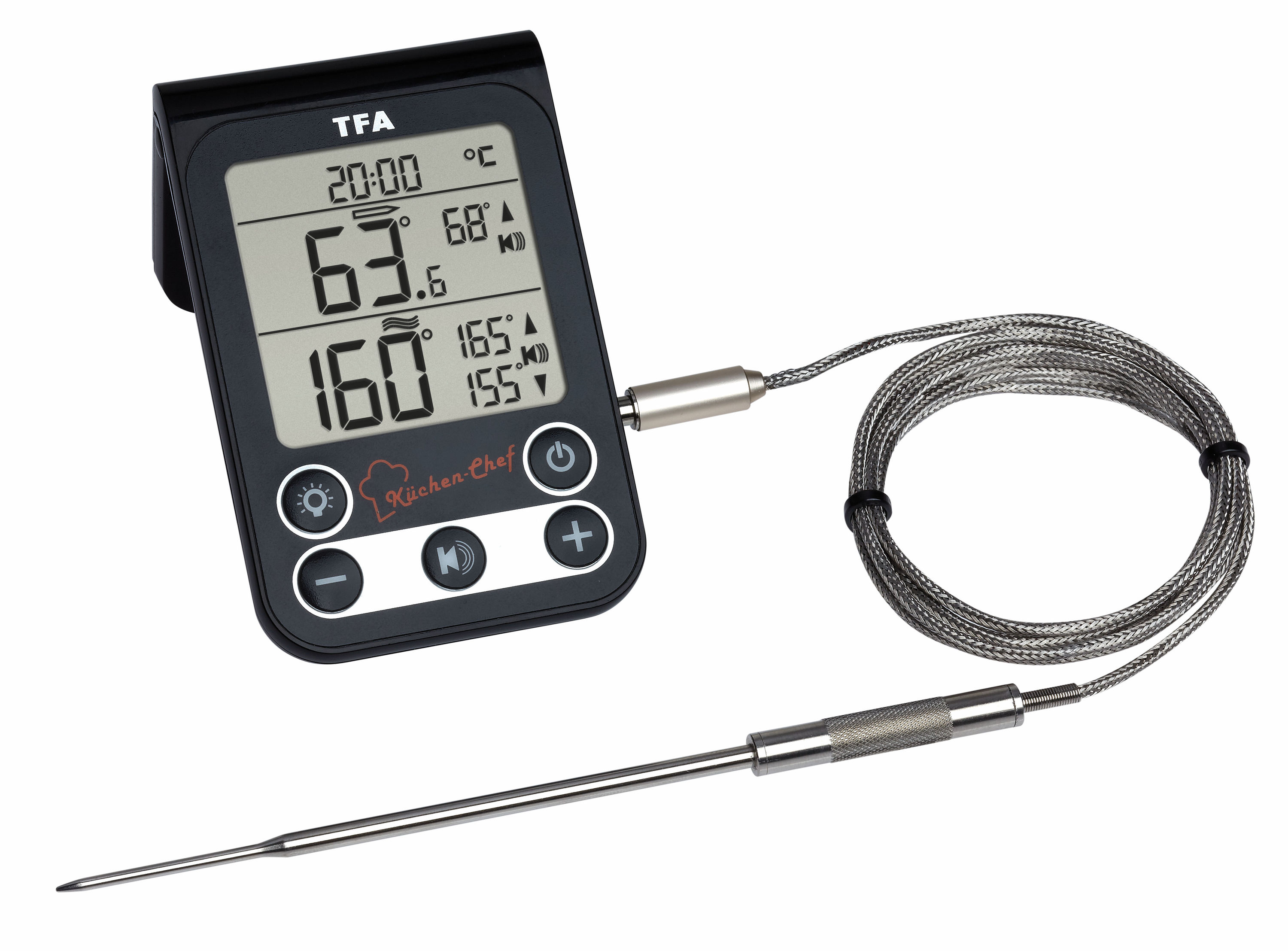 Digital BBQ Meat/Oven Thermometer KÜCHENCHEF TFA Dostmann