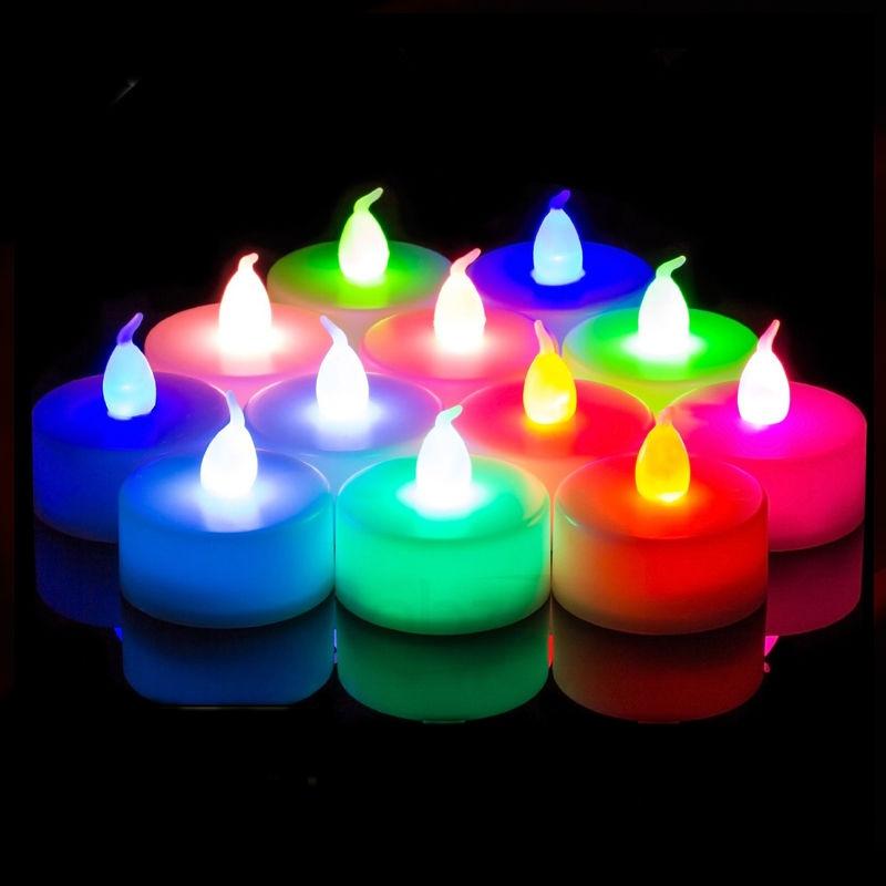 FLICKERING LED Candles Lights Flameless Battery Tea Light Tealights