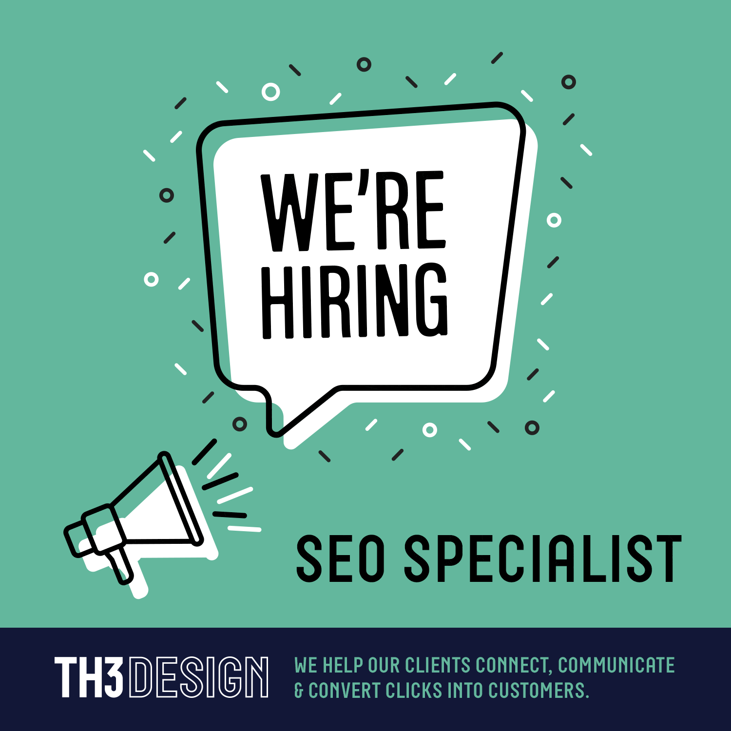 We're hiring an SEO Specialist Web Design Hull, TH3