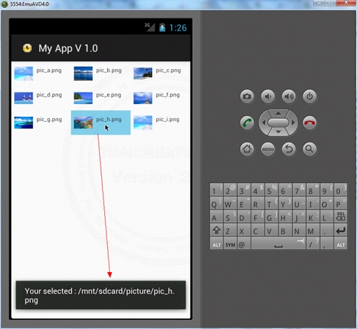 Android อ่านไฟล์ Image จาก SD Card แสดงแบบ Column บน ImageView กับ GridView