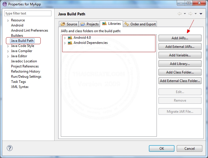 Android Import Jar Library