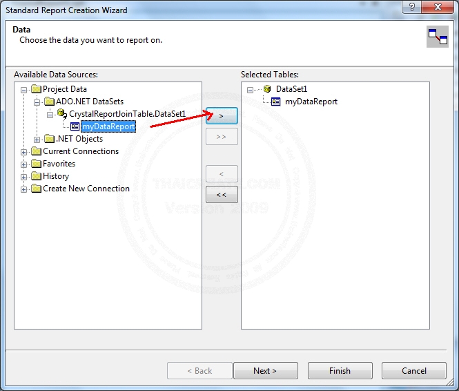 Crystal Report กับการสร้าง Report รายงานแบบ JOIN ข้อมูลหลายตาราง Table