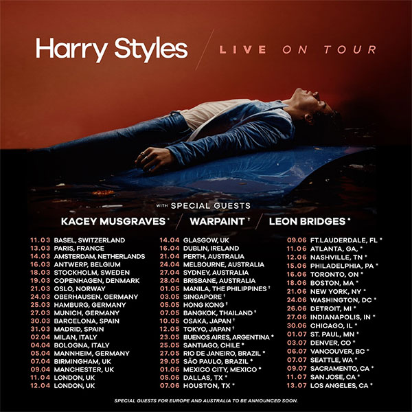 Official Ticket Harry Styles Live on Tour 2018