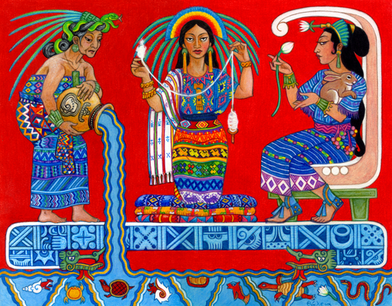 Ix Chel, the Maya Goddess of the Moon, Rainbow, and Weaving