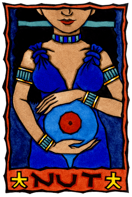 Nut Ancient Egyptian Mother Goddess And Goddess Of The Starry Sky