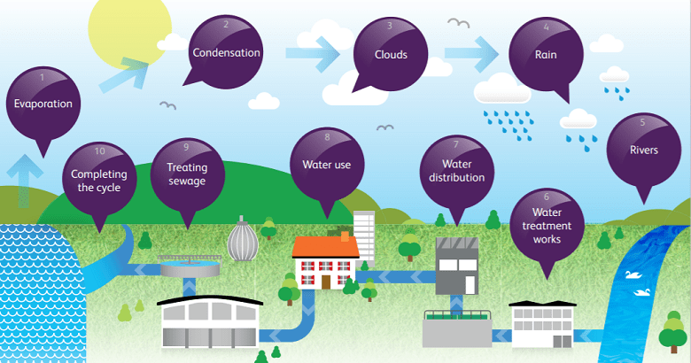 The water cycle Education Responsibility About us Thames Water