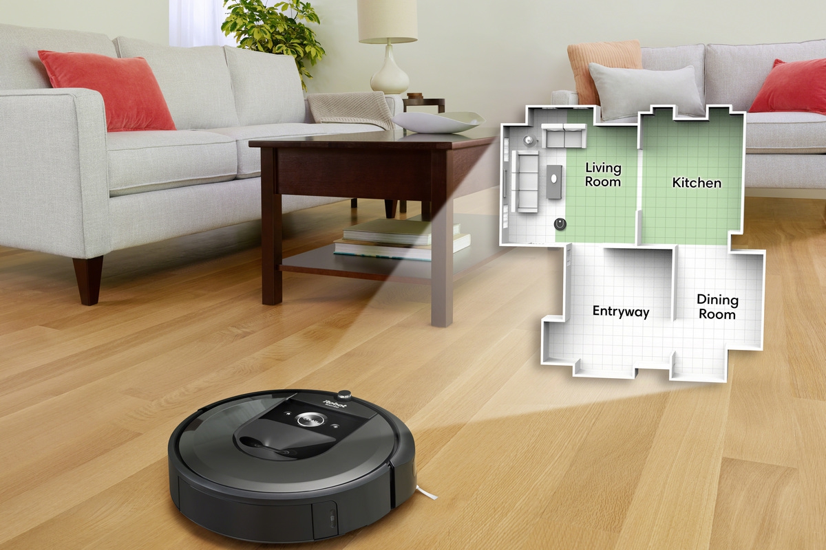 irobotroombai7plusfeatureimprintsmartmappingnavigationsystem