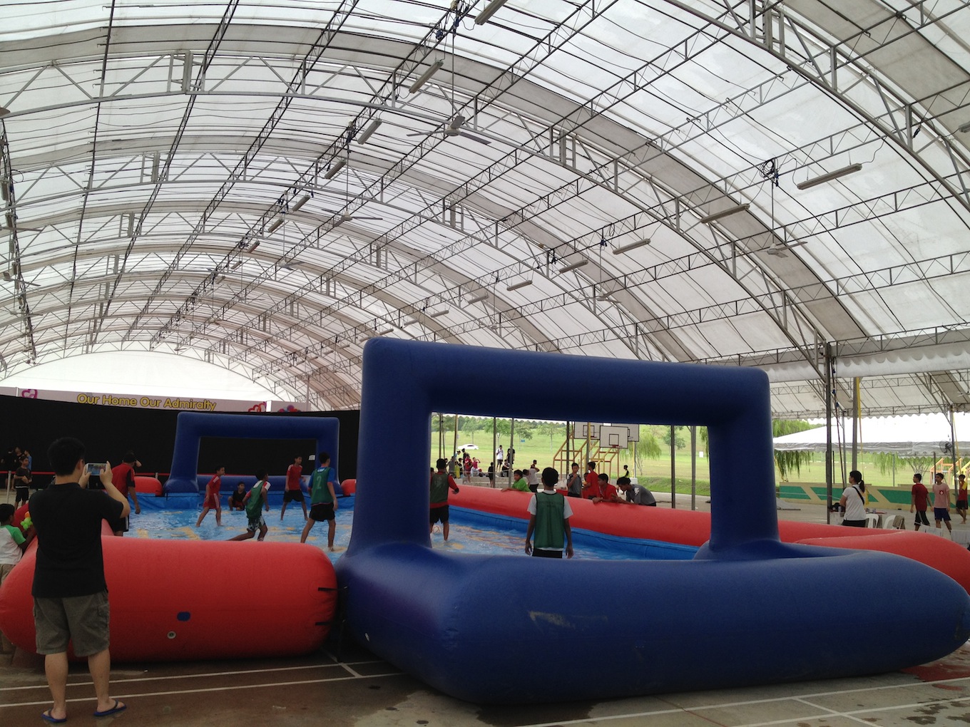 Water Soccer Inflatable Rental THAT Balloons