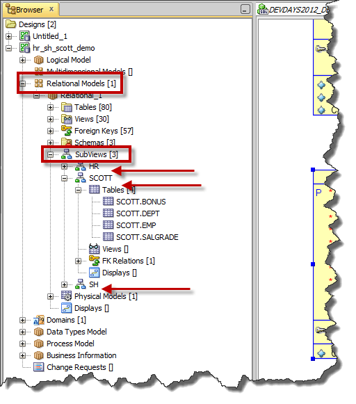 Importing Multiple Schemas to a Model in Oracle SQL Developer Data Modeler