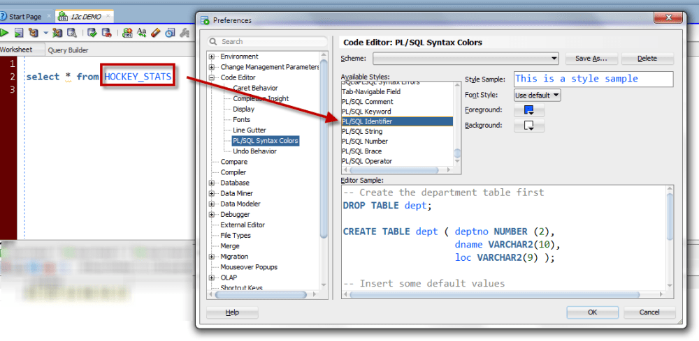 30 SQL Developer Tips in 30 Days, Day 3 Syntax Highlighting