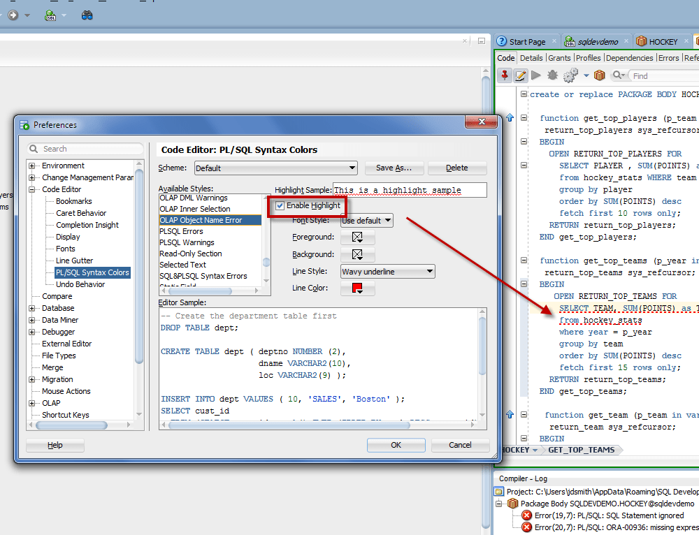 Quick Tip Controlling how PL/SQL Errors are Shown