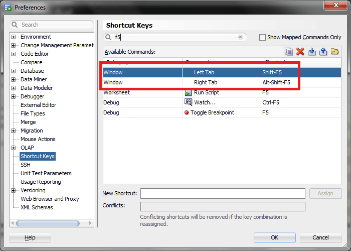 Toggling Between SQL Worksheet Result Panels in Oracle SQL