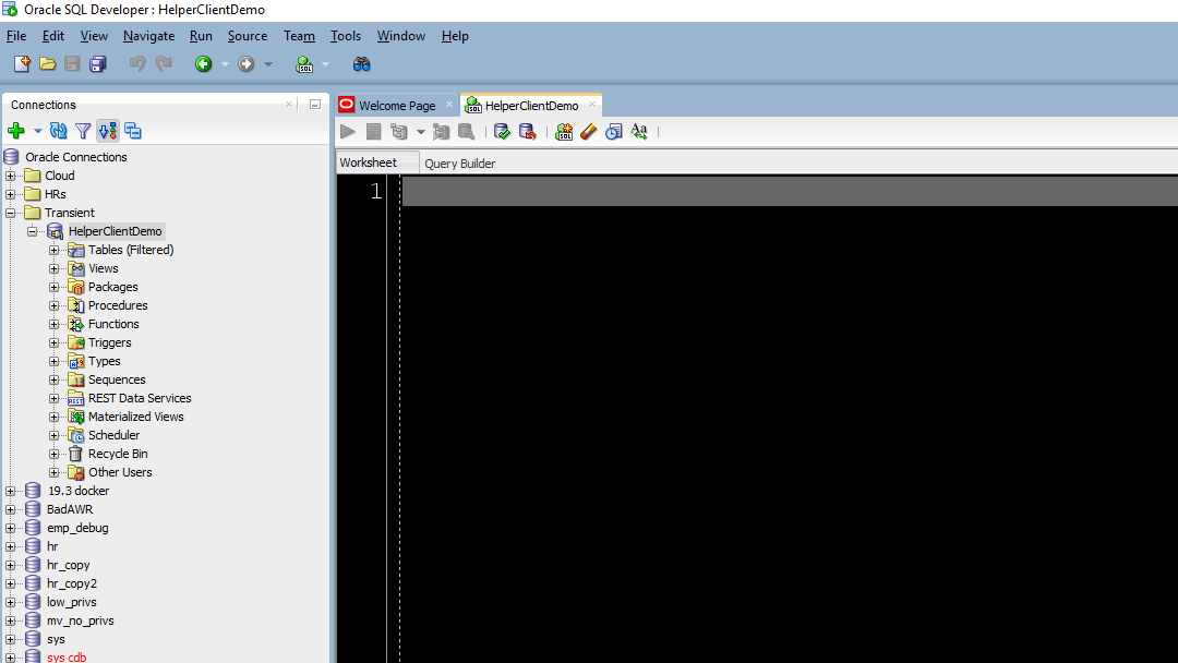 Creating Oracle Connections…from outside of SQL Developer