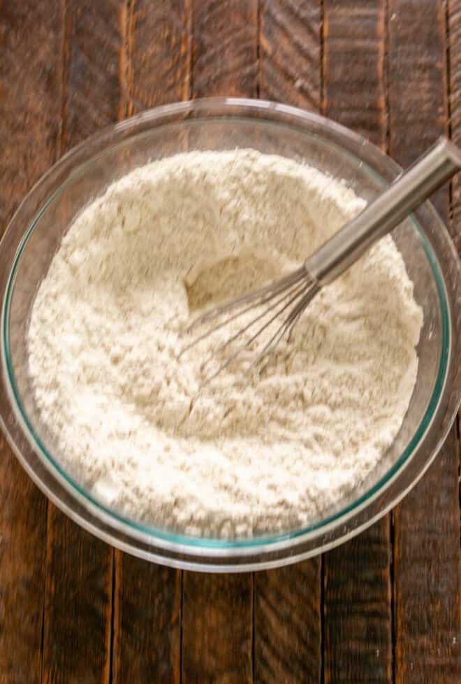 Dry Ingredients whisked together.
