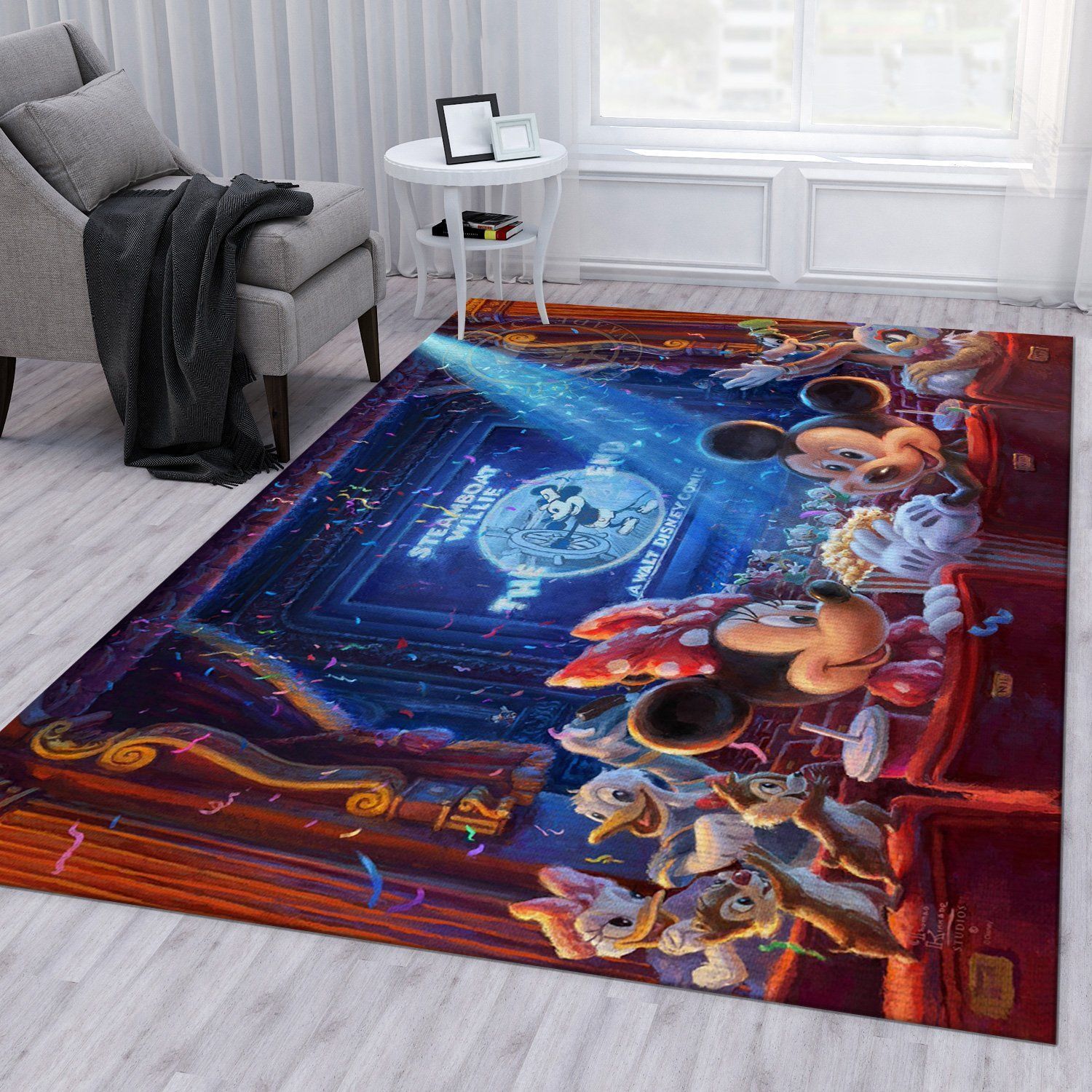 90 Years Of Mickey Disney Area Rug Bedroom Rug Home Decor R1323 We