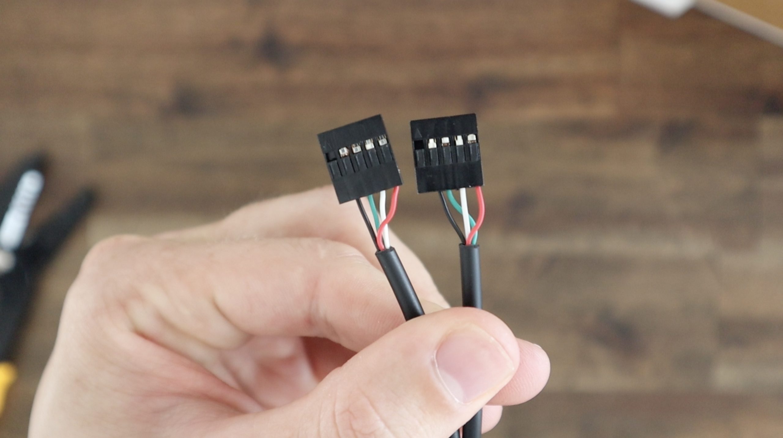 Removing Cable Connector and Replacing it with Dupont Connectors The