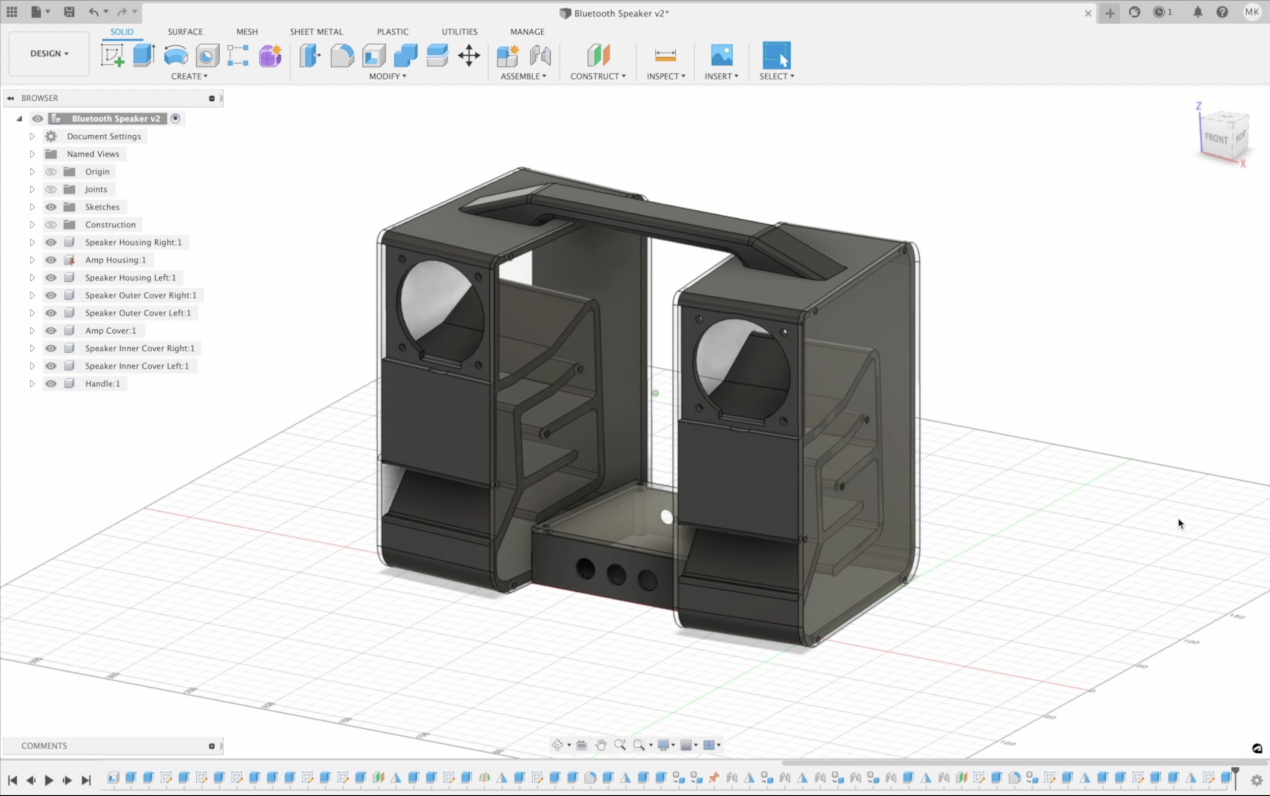 Fusion360 Design of 3D Printable Transmission Line Speaker The DIY Life