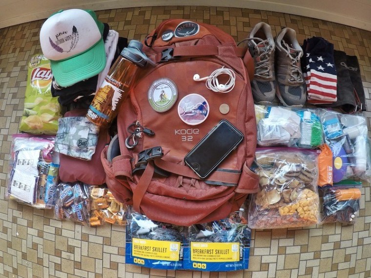 Packing List Hiking the Grand Canyon RimToRimTo Rim The Hungry Hiker