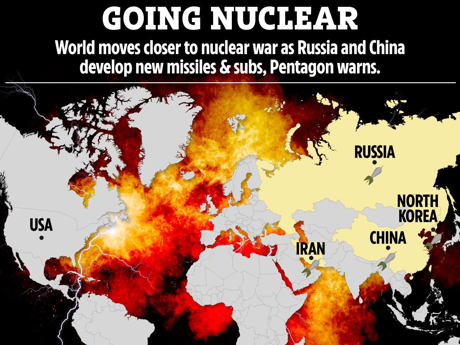 World is moving closer to nuclear war because Russia and China are