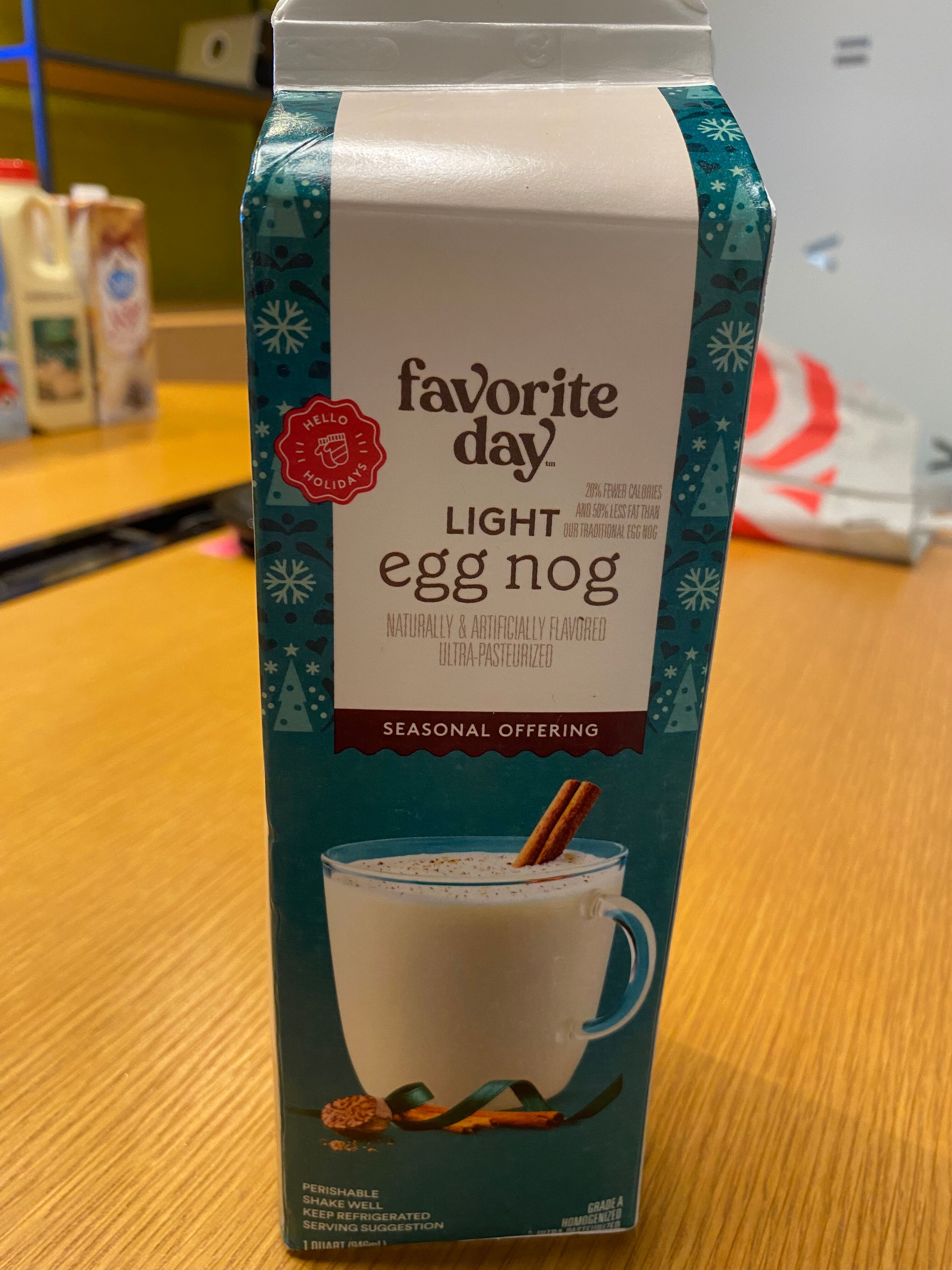 I tried five different stores' eggnogs including Aldi and Target