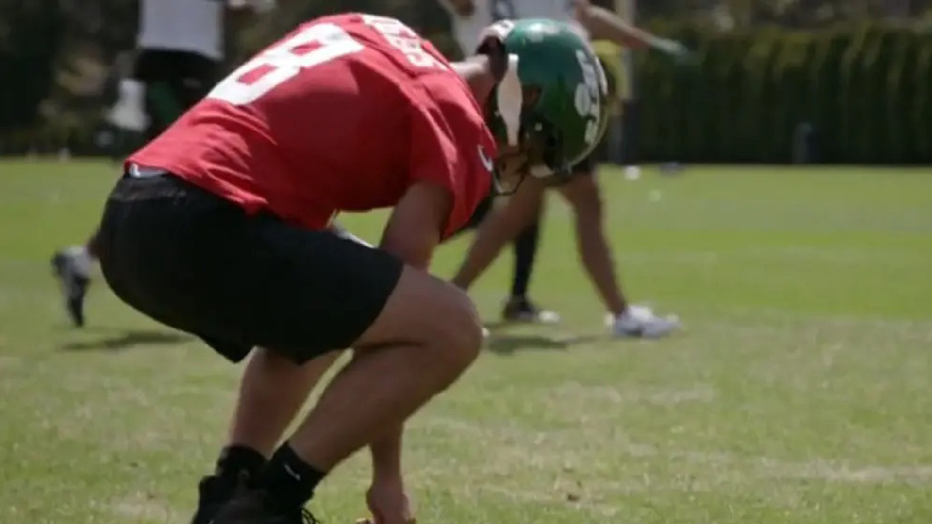 Aaron Rodgers explains bizarre grass routine which left New York Jets