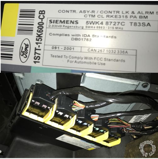 2002 ford focus keyless entry install