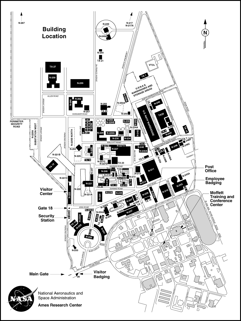 Nasa Ames Map