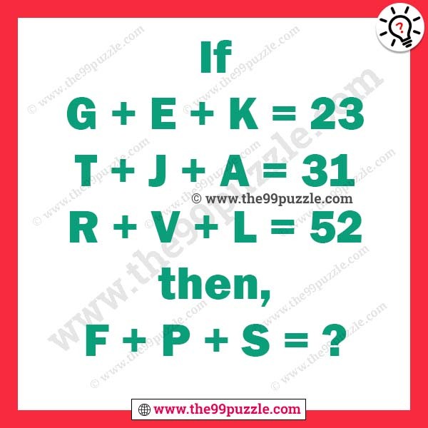 Brain Teaser Letter Puzzle With Answer Logic Puzzles The 99 Puzzle