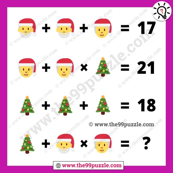 Christmas Puzzle For Adults With Answer The 99 Puzzle