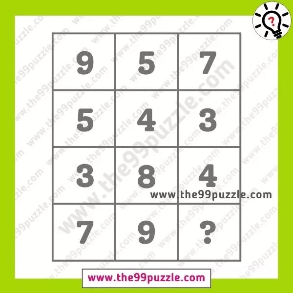 Amazing math puzzle for students with answer - The 99 Puzzle