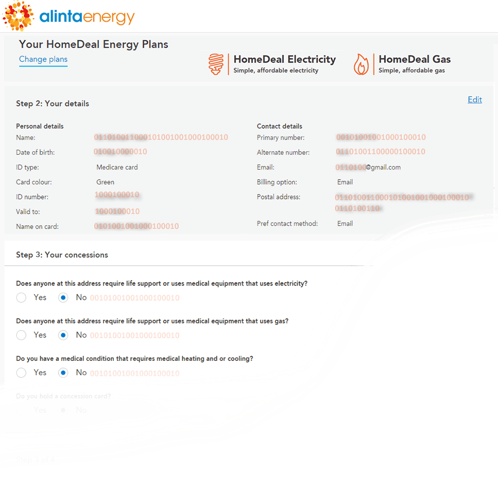 More than One Million Energy Customers privacy at risk Credit cards